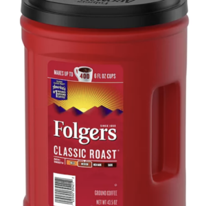 Folgers Classic Roast Ground Coffee, Medium Roast, 43.5 oz
